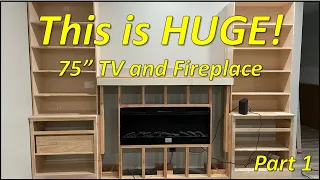 DIY Building Biggest Entertainment Center on YouTube - DIY Build Part 1