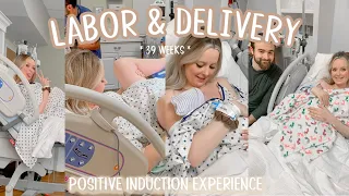 BIRTH VLOG || Positive Induction Experience with Baby #2 || 39 weeks || Hannah Martin