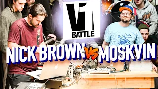 MOSKVIN vs NICK BROWN / V1 BATTLE 2022 BEATMAKING / ОБЗОР БАТТЛА / FINGER DRUMMING