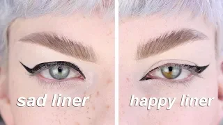 how i do my eyeliner  ( ͡° ͜ʖ ͡°)  *hooded eyes*