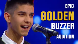 Brilliant GOLDEN BUZZER Audition on Greece's Got Talent - 14 Year Old Konstantinos Tsamados