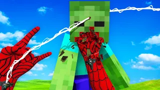 Torturing Minecraft Zombies as Spiderman... (Bonelab Mods)