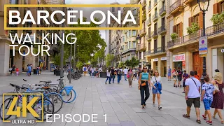 BARCELONA, Spain - 4K City Walking Tour - Episode #1 - Exploring European Cities