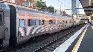 The Indian Pacific departing Sydney