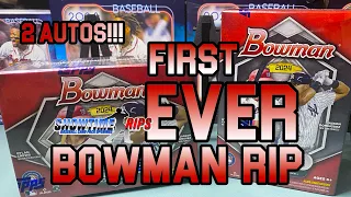 My FIRST TIME EVER opening Bowman cards and we hit 2 AUTOS!!🔥