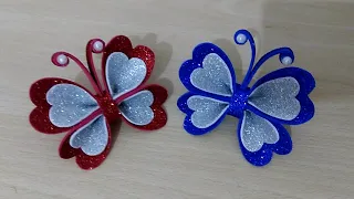 فراشة من الفوم للتزيين/افكار من الفوم للديكور /أعمال يدوية من الفوم/DIY Home Decor / Arts and craft