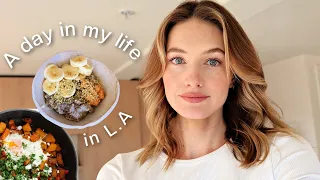 Day in the life in LA | What I eat on a busy day, hair care routine & exciting meeting | Sanne Vloet