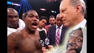 ADRIEN BRONER HILARIOUS POST FIGHT INTERVIEW CALLS OUT ROLLY AND OSCAR DEL LA HOYA -REACTION 🤣🤣🤣🤣🤣