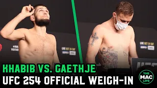 UFC 254: Khabib Nurmagomedov vs. Justin Gaethje Weigh Ins - Main Card