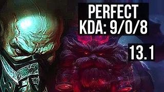 URGOT vs ORNN (TOP) | 9/0/8, Rank 7 Urgot, Legendary, 500+ games | EUW Grandmaster | 13.1