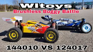Wltoys 124017 VS Wltoys 144010  (Brushless Buggy Battle)