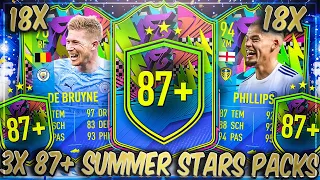 SUMMER STARS ESKALATION! 18x GARANTIERTE 3x 87+ UPGRADE PACKS in FIFA 21