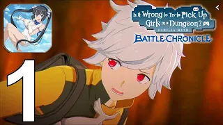 DanMachi BATTLE CHRONICLE Part 1 Gameplay Android IOS PC