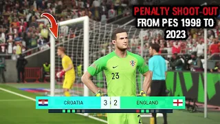 PENALTY SHOOT OUT FROM PES 1996 TO 2023