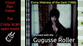 Elvira: Mistress of the Dark (1988) 35mm film trailer, flat open matte, 2160p