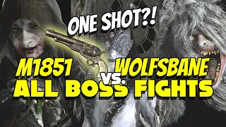 M1851 Wolfsbane Magnum Vs. ALL Bosses - RESIDENT EVIL VILLAGE