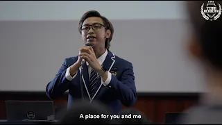 Ren Yi Xiang sings the Titan Academy anthem