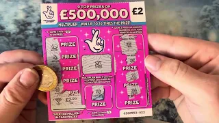 Scratchcard video winning £10 5x time like comment below subscribe