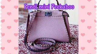 Fendi Mini Peekaboo Selleria Leather