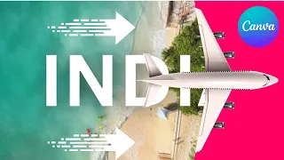 Travel Intro Animation using Text Reveal Effect in Canva  l  Canva Tutorial  l Motion Graphics