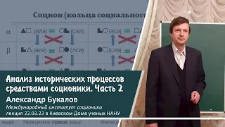 Анализ исторических процессов средствами соционики. Ч.2 - А.В. Букалов в Доме ученых  НАНУ 22.03.23