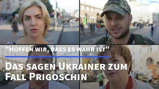 Ukrainer zu Prigoschin-Absturz: "Hoffen wir, dass es wahr ist" | AFP