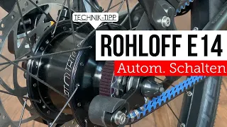 Was kann eine Rohloff E14 Halb- Automatik Schaltung mit e-shift am eBike mit Kiox Display ?