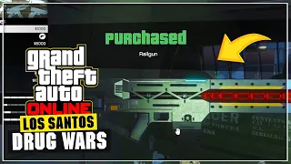 ROCKSTAR FINALLY ADDED THE RAILGUN TO GTA ONLINE! (LOS SANTOS DRUG WARS)