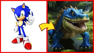 SONIC the Hedgehog ALL CHARACTERS as CROCODILE 2024