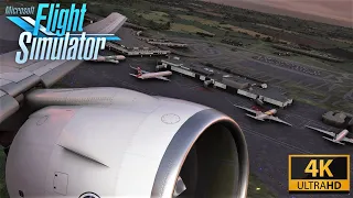 (4K) Sunset Departure from Mauritius Air France 777-300er | Microsoft Flight Simulator 2020