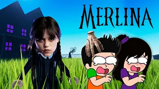 ESCAPO DE MERLINA ADDAMS EN ROBLOX ESCAPE OBBY 🤟 | ENTRO A LA CASA DE MIERCOLES ADDAMS | JONDRES GC