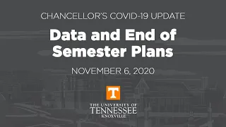 Chancellor's COVID-19 Update - November 6, 2020