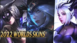 WORLDS CHAMPIONS 2022 SKINS REVEALED - DRX Aatrox Kindred Akali Caitlyn Ashe - League of Legends