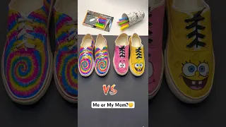 Which one is your favorite custom? Me or Mom? 🤔💖 #shorts #diy #art #tutorial #artist #crafts #mom