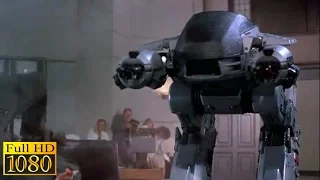 RoboCop (1987) - ED 209 Malfunctions Out of control (1080p) FULL HD