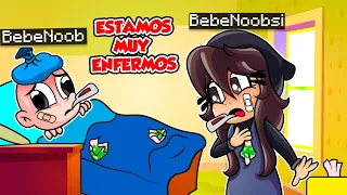 BEBE NOOB Y NOOBSI SE ENFERMAN 😱 ¿SOBREVIVIRAN? MINECRAFT TROLL ROLEPLAY