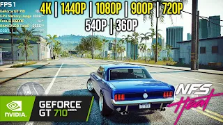 GT 710 GDDR5 | Need For Speed Heat - 4K, 1440p, 1080p, 900p, 720p, 540p, 360p