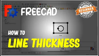 FreeCAD Line Thickness On Techdraw