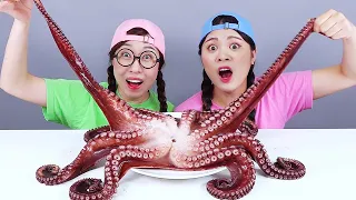 Giant Octopus Seafood Mukbang DONA