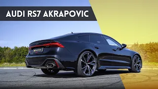 725HP and a Full AKRAPOVIC EXHAUST for the Audi RS7 C8 [ENGLISH SUBS]