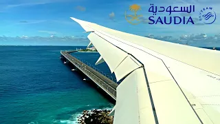 Saudia (Economy class) | 787-9 Dreamliner | Jeddah to Malé, Maldives |