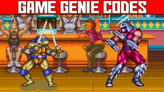 (Teenage Mutant Ninja Turtles: Tournament Fighters) Hit Anywhere - Action Replay & Game Genie Codes