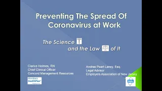Preventing the Spread of Coronavirus at Work