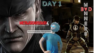 Elite Smasher Plays Metal Gear Solid 4 : Guns Of The Patriots (Blind, BIG BOSS/Hard Mode)(Day 1)