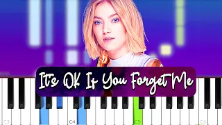 Astrid S - Its Ok If You Forget Me  (Piano tutorial)