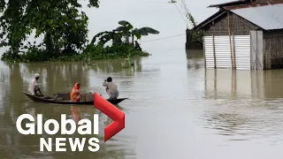 Millions displaced by flooding in northeastern India