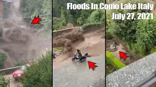 Floods In Como Lake, Italy, July 27, 2021