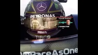 Lewis Hamilton team radio Turkish Grand Prix