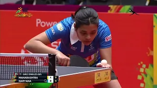 Table Tennis - Girls Q/F - Pritha Vartikar (MH) Vs Prithoki Chakraborti (HR) - Khelo India Games