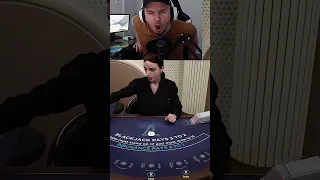 Dealer CHEATS On BlackJack LIVE ON STREAM #shorts #blackjack